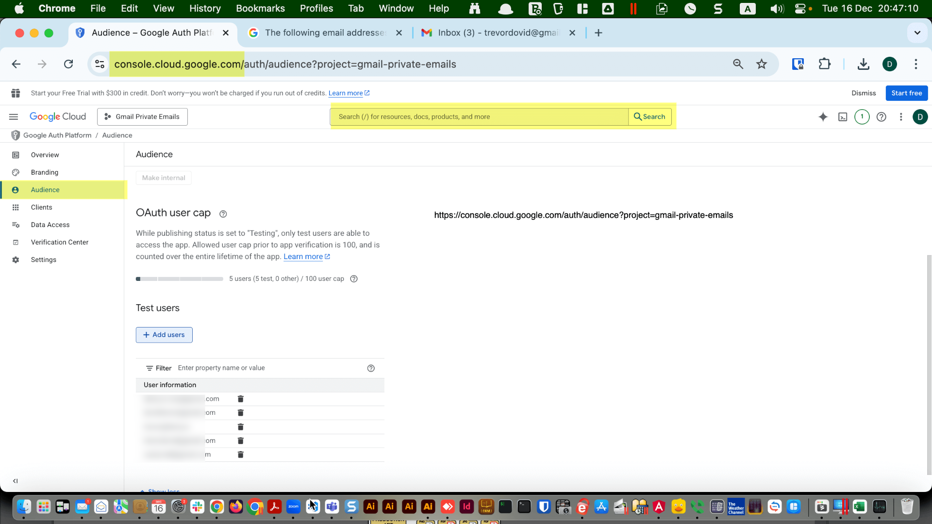 Darty-Ai cloud settings showing “Load Private Google Sheet JSON” and “Add Account”
