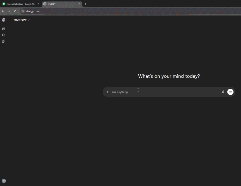 Generating spreadsheet data with ChatGPT